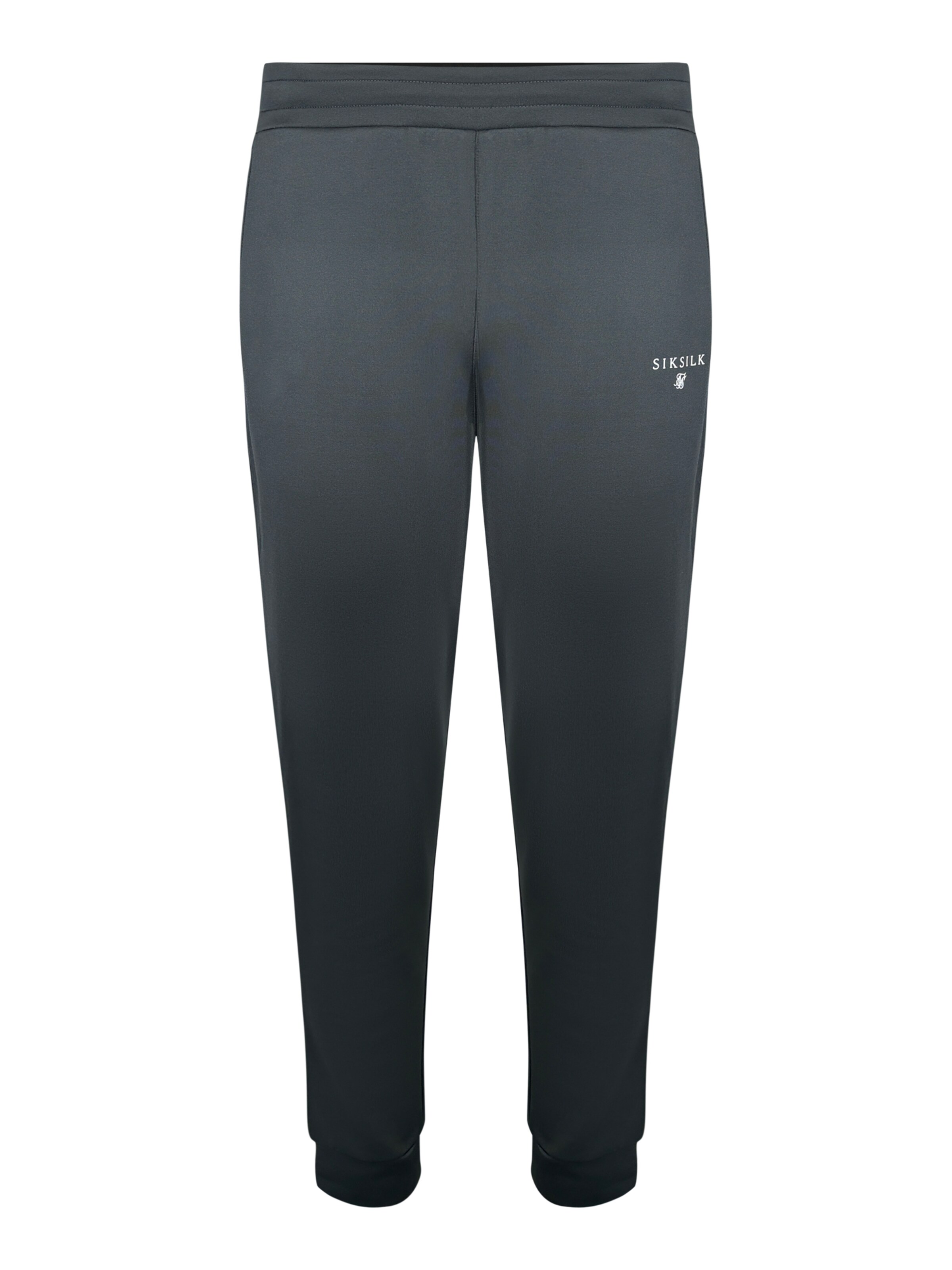 Effilé Pantalon SikSilk en gris : devant