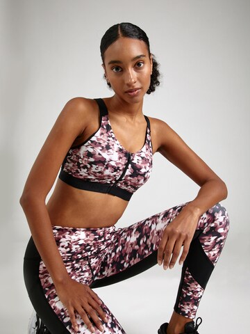 HKMX Bralette Sports Bra in Pink: front