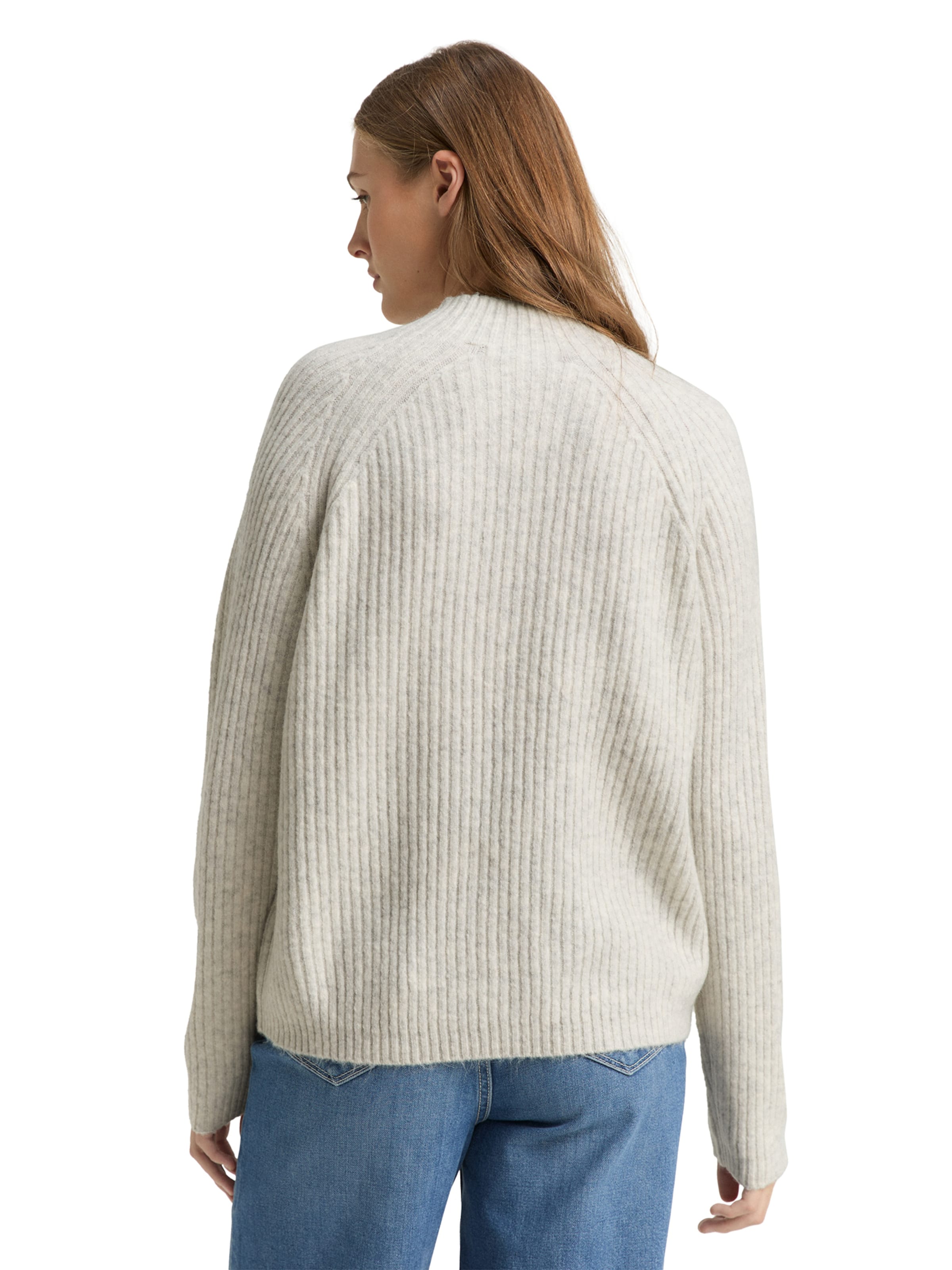 TOM TAILOR DENIM Sweater in Beige