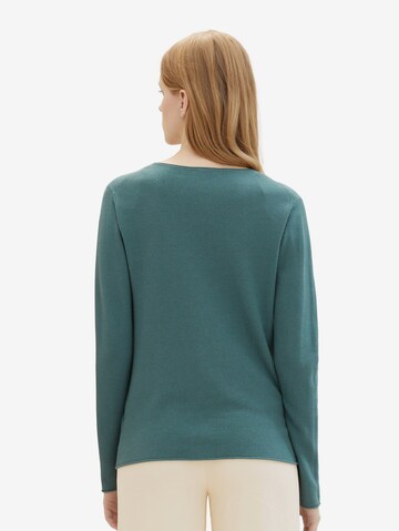 TOM TAILOR Sweater in Green