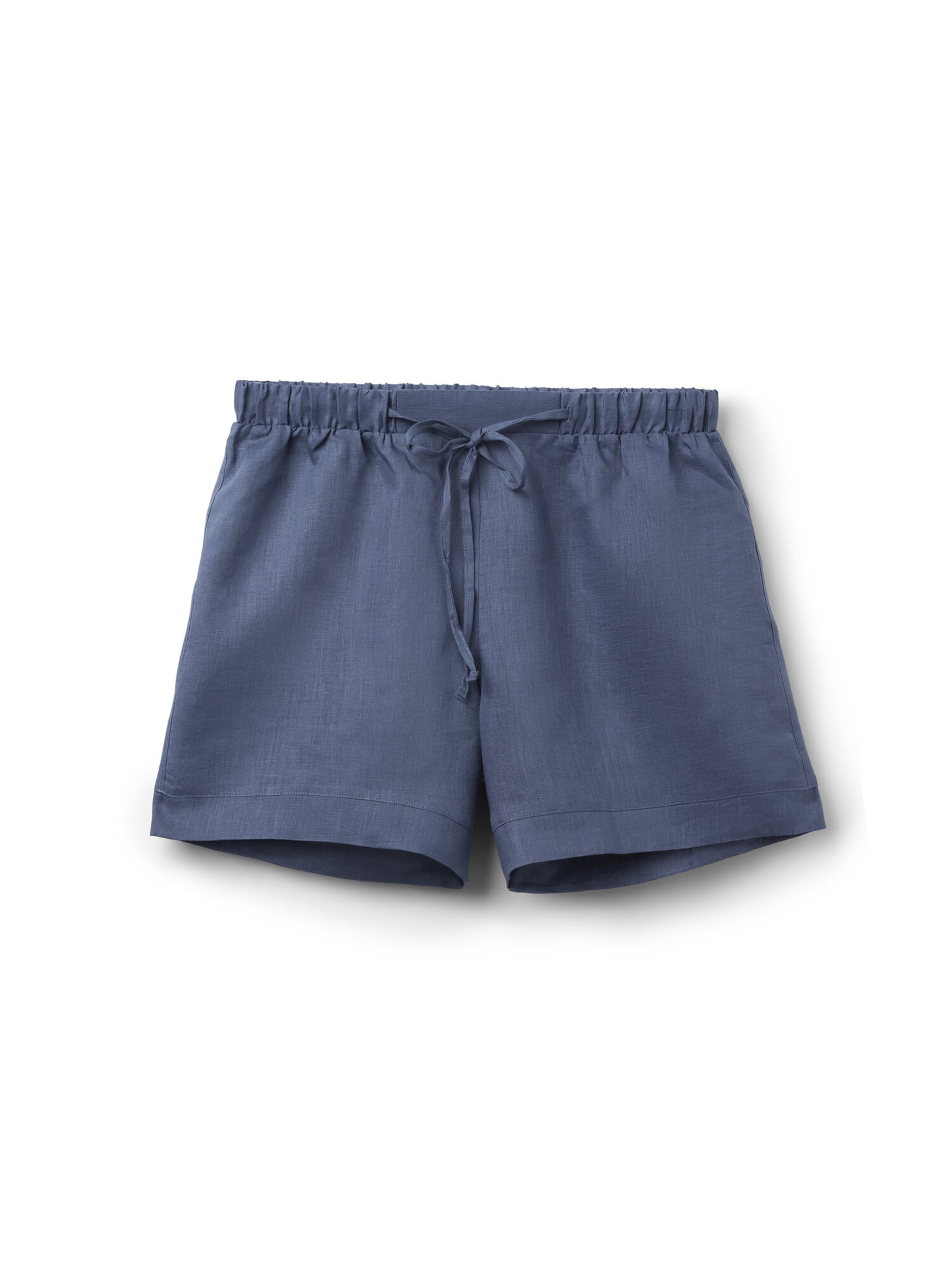 INTIMISSIMI Regular Shorts 'The Pure Linen' in Blau: Vorderseite