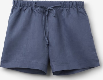 INTIMISSIMI Regular Shorts 'The Pure Linen' in Blau: Vorderseite