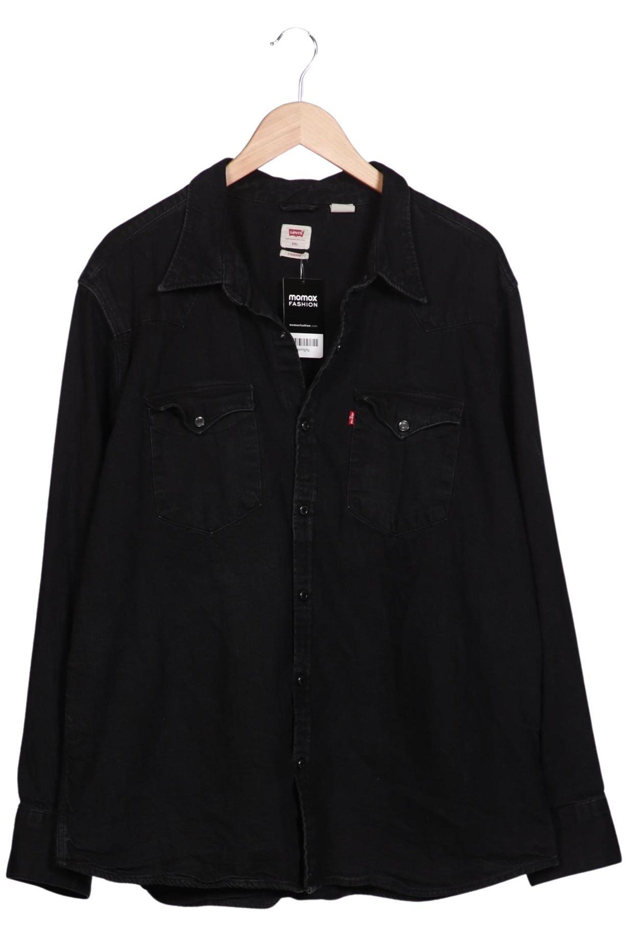 LEVI'S ® Hemd XXL in Schwarz: Vorderseite