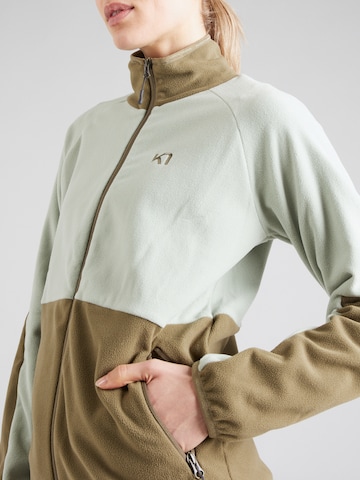 Kari Traa Athletic Fleece Jacket 'ANE' in Green