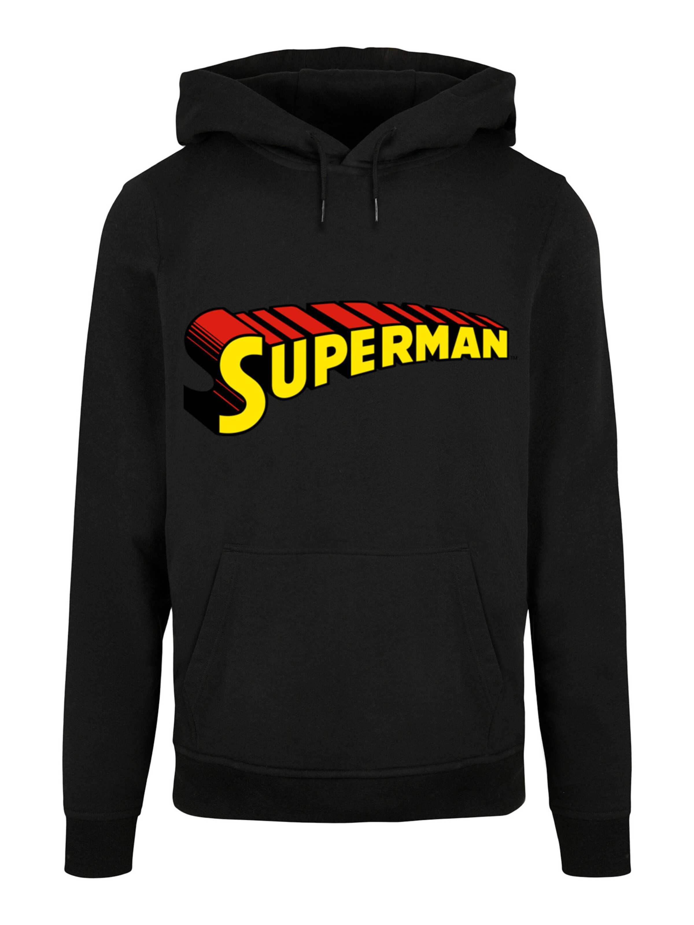 Sweat-shirt 'DC Comics Superman Telescopic' F4NT4STIC en noir : devant