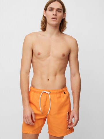 Marc O'Polo Zwemshorts ' Solids ' in Oranje: voorkant