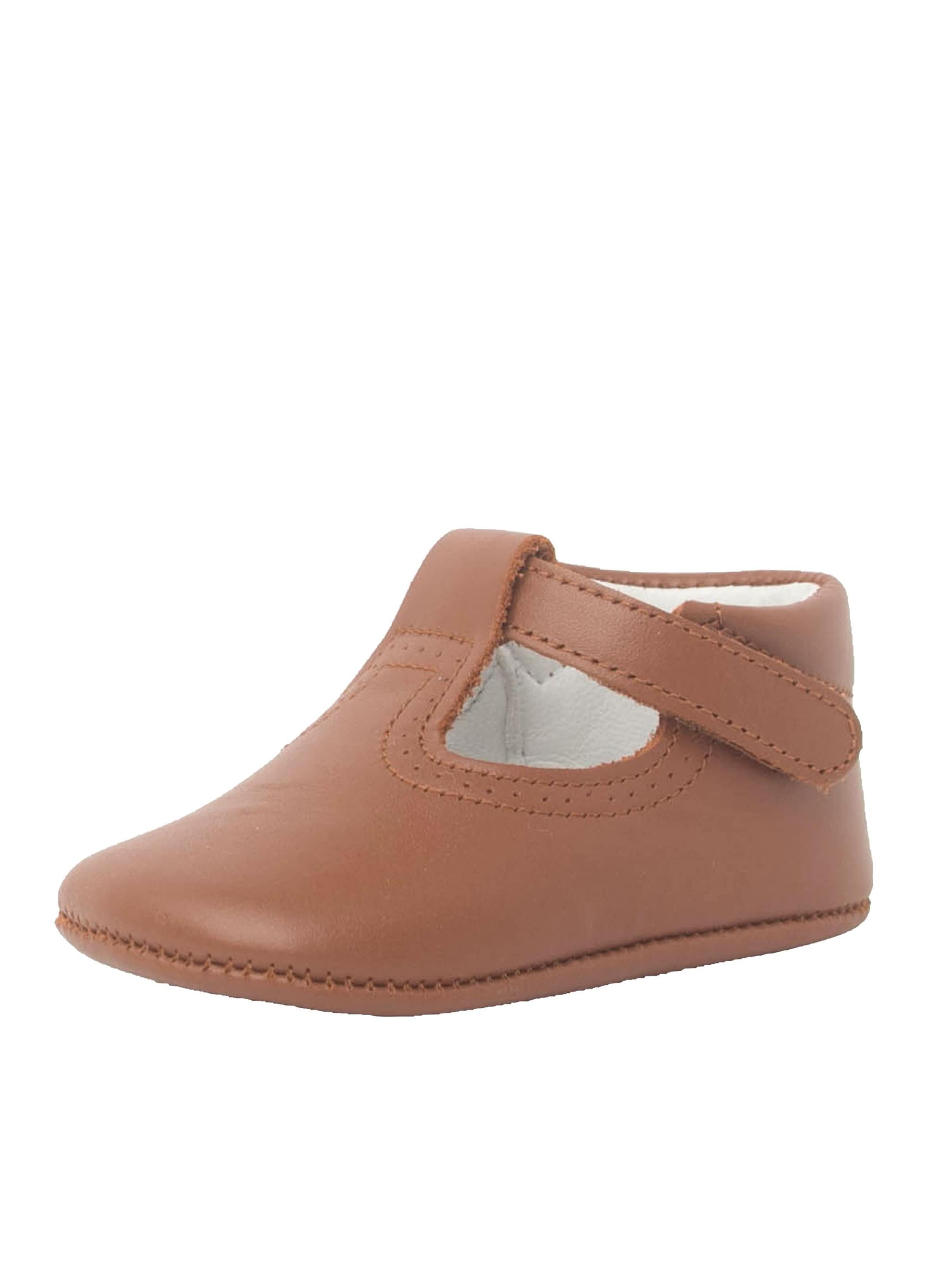 Pisamonas - Zapatos primeros pasos en marrón: frente
