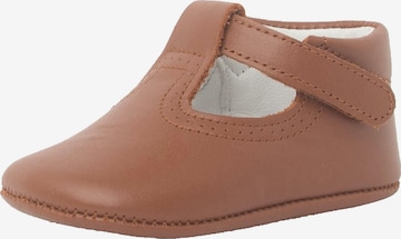 Pisamonas - Zapatos primeros pasos en marrón: frente