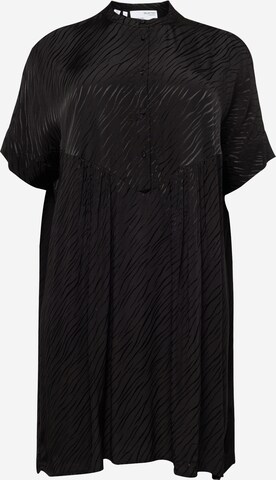 Selected Femme Curve Shirt Dress 'Abienne' in Black: front