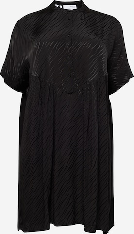 Robe-chemise 'Abienne' Selected Femme Curve en noir : devant