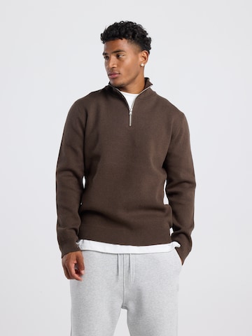 America Today Sweater in Brown: front
