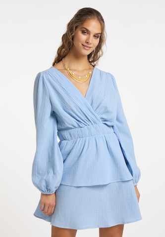 IZIA Summer dress in Blue: front