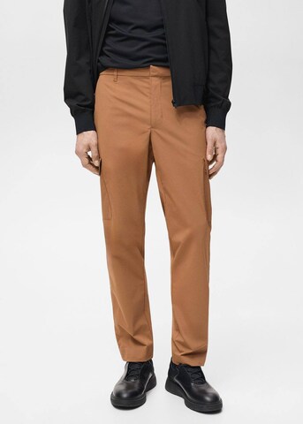 MANGO MAN Regular Hose 'Ozen' in Braun: Vorderseite