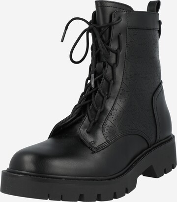 Bottines à lacets 'Raziela' GUESS en noir : devant