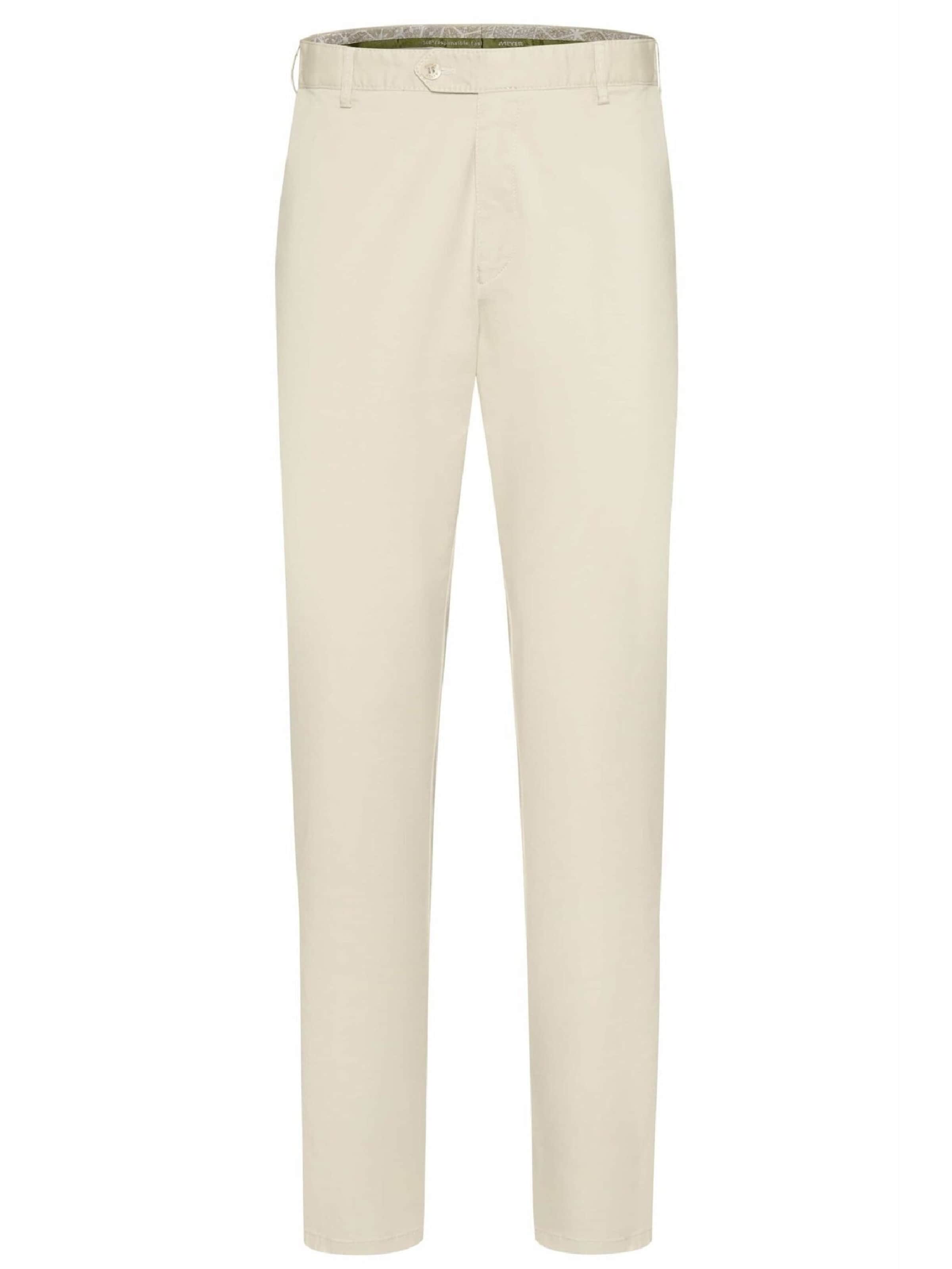 MEYER Regular Chino 'Oslo' in Beige: voorkant
