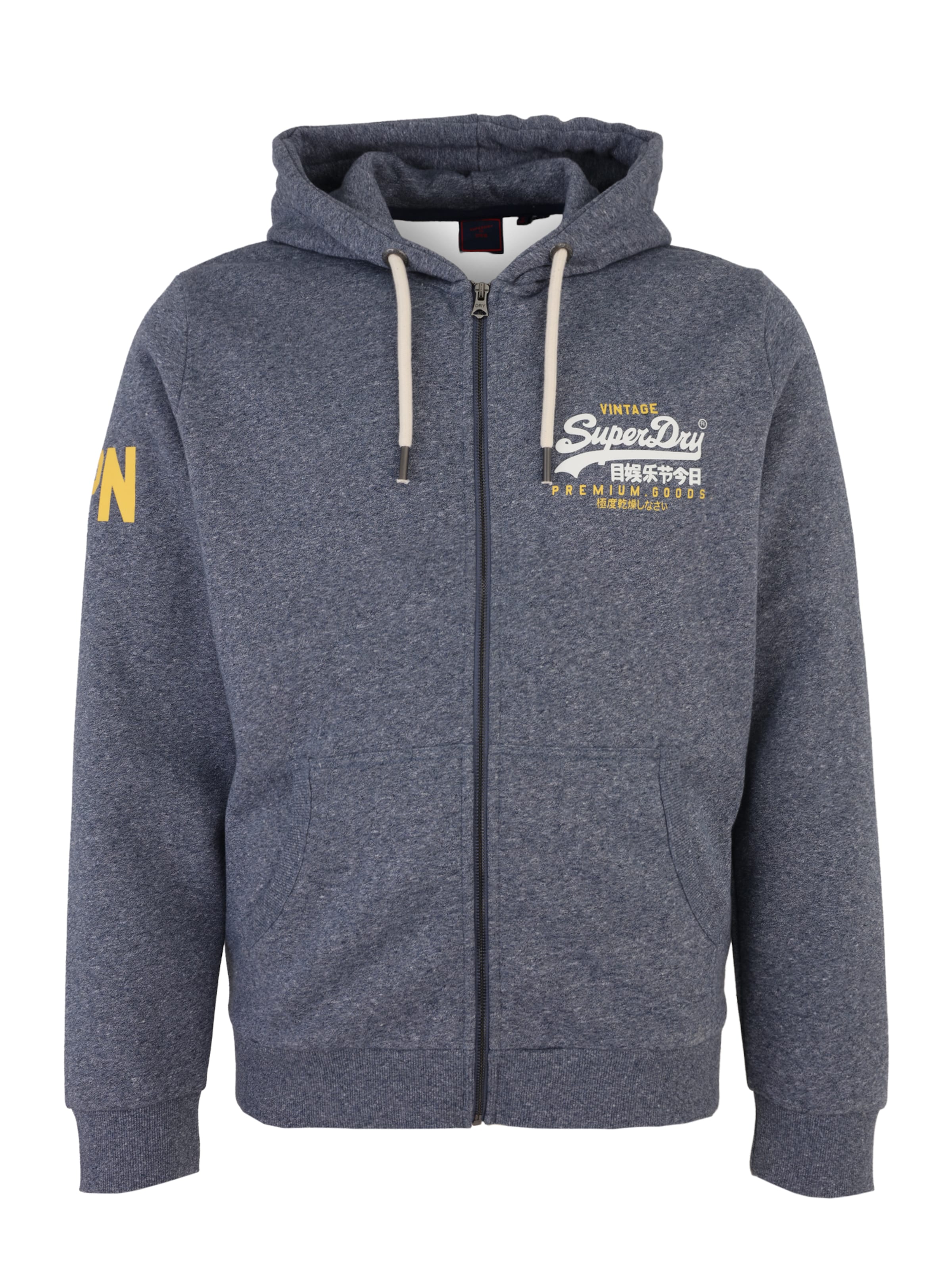 Giacca di felpa di Superdry & Co in blu: frontale