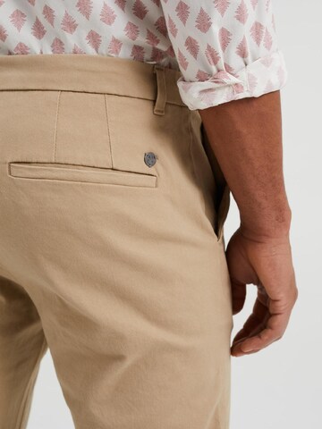 WE Fashion - Slimfit Pantalón chino en beige