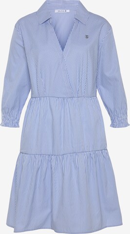 DELMAO Shirt Dress in Blue: front