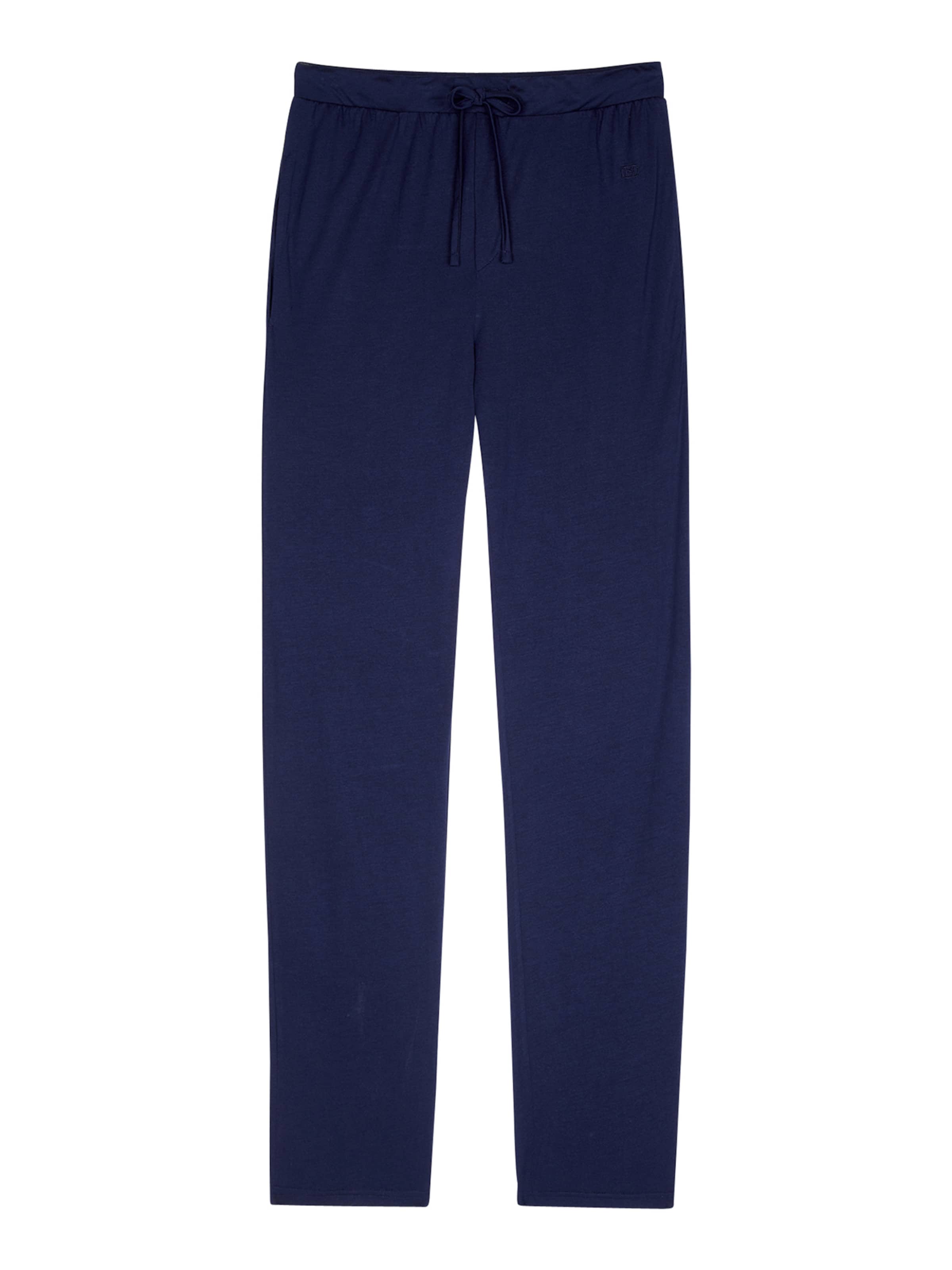 HOM Pyjamabroek ' Cocoon ' in Blauw: voorkant