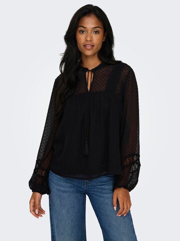 ONLY Blus 'ONLTESSA ELIZA' i svart: framsida