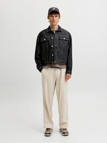 JACK & JONES Wide leg Trousers in Beige