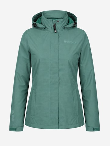 deproc Winter jacket 'Outdoorjacke LAVAL Damen Regenjacke, Wanderjacke' in Green