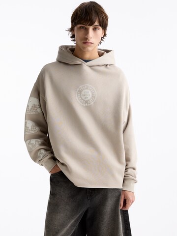 Pull&Bear Sweatshirt in Grijs: voorkant