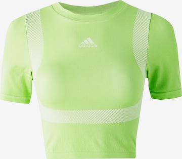 T-shirt ADIDAS ORIGINALS en vert : devant