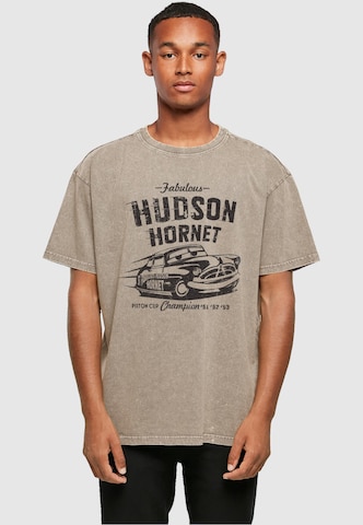 ABSOLUTE CULT Shirt 'Cars - Hudson Hornet' in Beige: voorkant