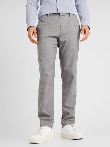 TOPMAN Slimfit Kalhoty – šedá: přední strana