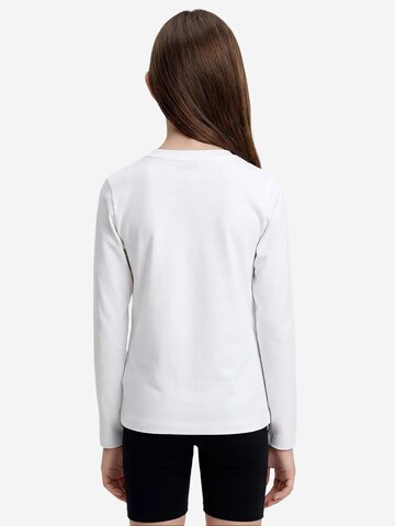 Tommy Life Shirt 'TOMMY T-Shirt Aus Baumwolle Und Elastan'‌‌‌‌‌‌‌‌‌‌ in Weiß