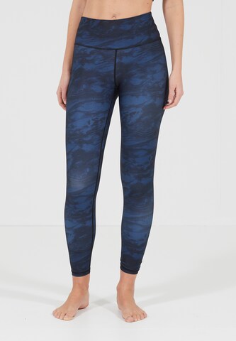 Athlecia Skinny Funktionstights 'Franzine' in Schwarz: Vorderseite