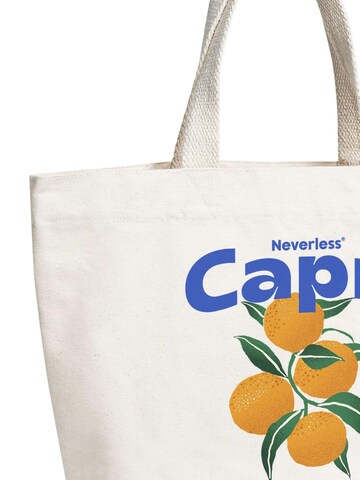 Neverless Strandtasche 'Capri Orange'‌‌‌ in Beige