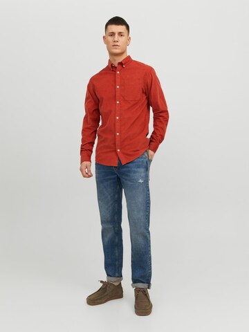 JACK & JONES Slim Fit Skjorte i rød