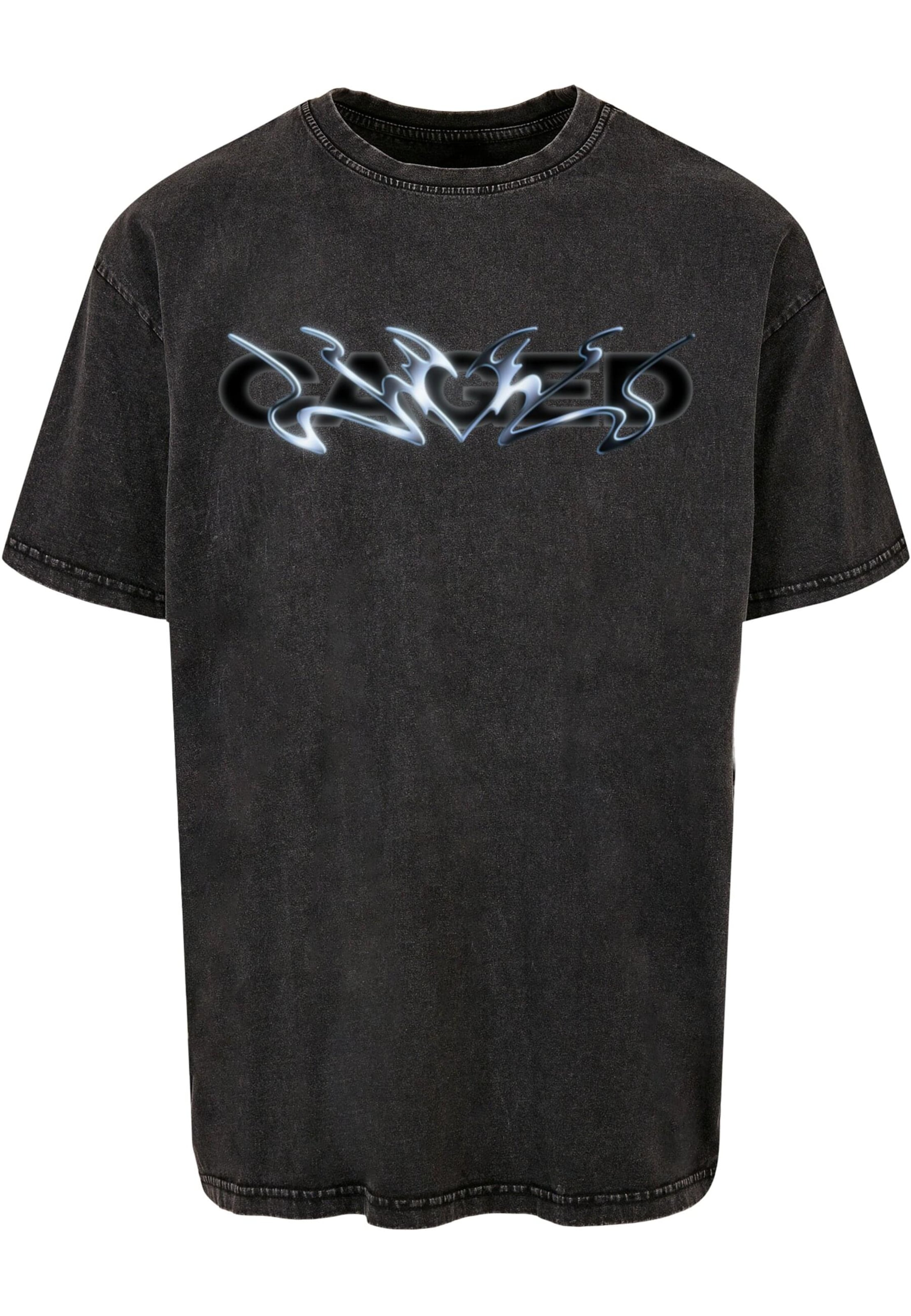 MT Upscale - Camisa &#x27;Cagedchrome Acid&#x27; em preto: frente