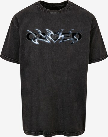 MT Upscale Shirt 'Cagedchrome Acid' in Black: front