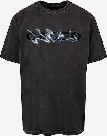 T-Shirt 'Cagedchrome Acid' MT Upscale en noir : devant