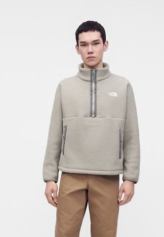 THE NORTH FACE Tröja 'FLEESKI' i grå: framsida