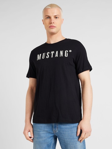 MUSTANG Shirt 'Austin' in Zwart: voorkant