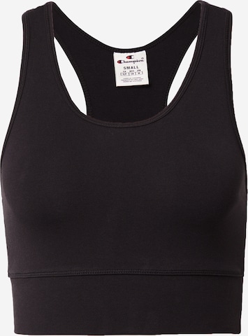 Champion Authentic Athletic Apparel - Soutien Bustier Camisa em preto: frente