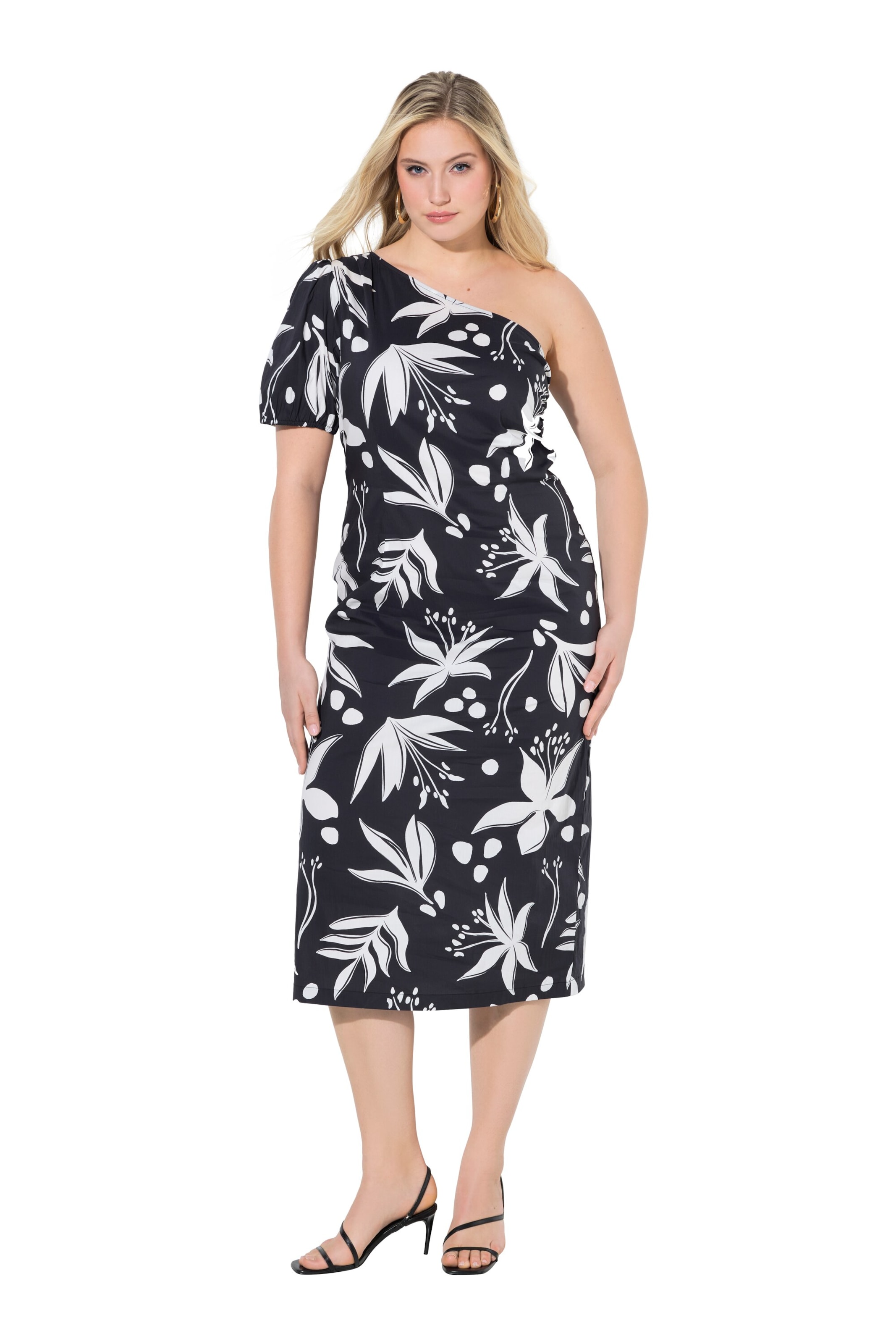 Ulla Popken Kleid in Schwarz: Vorderseite