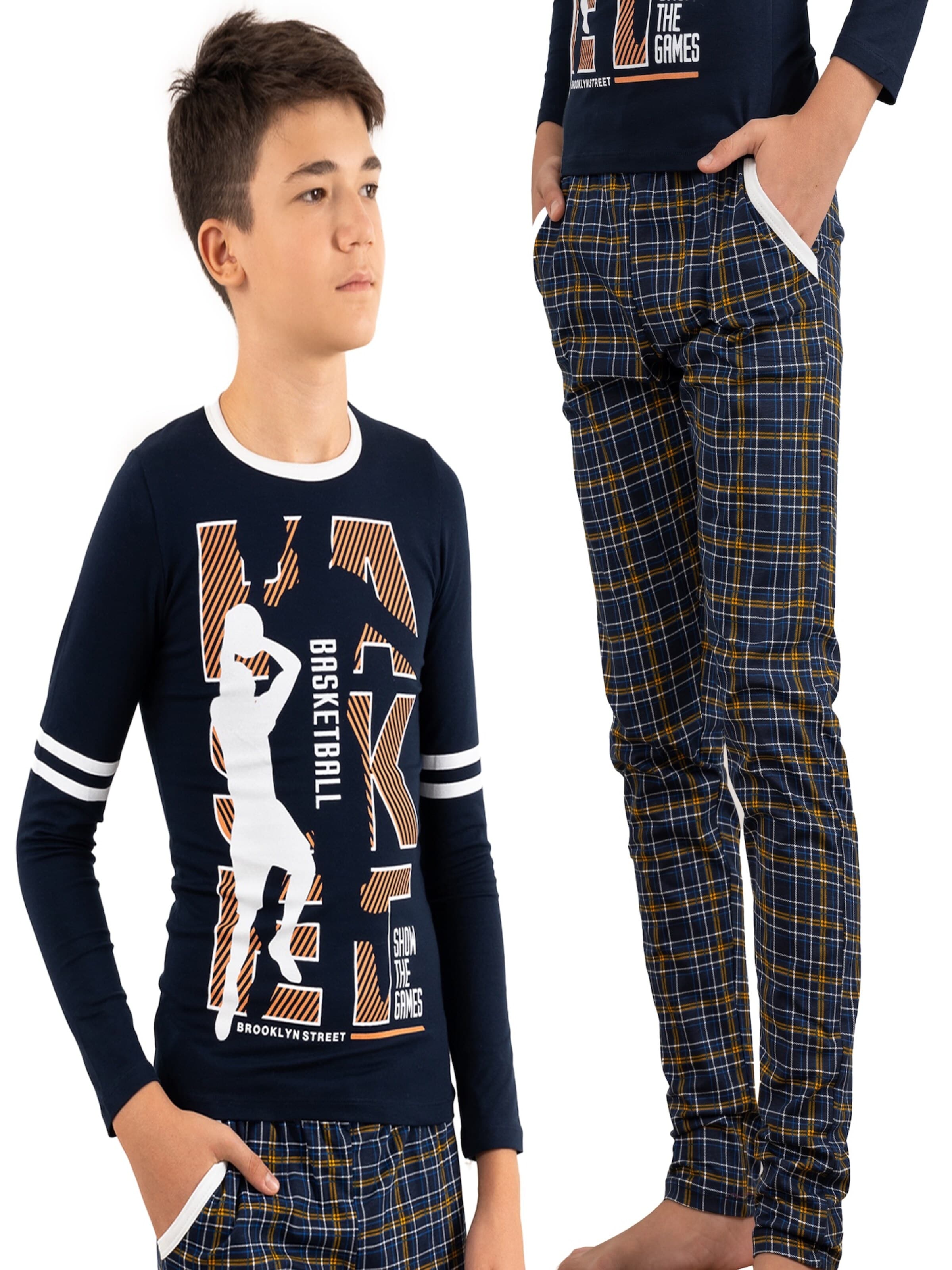 LOREZA - Pijama 'Jungen Schlafanzug Dylan' en azul
