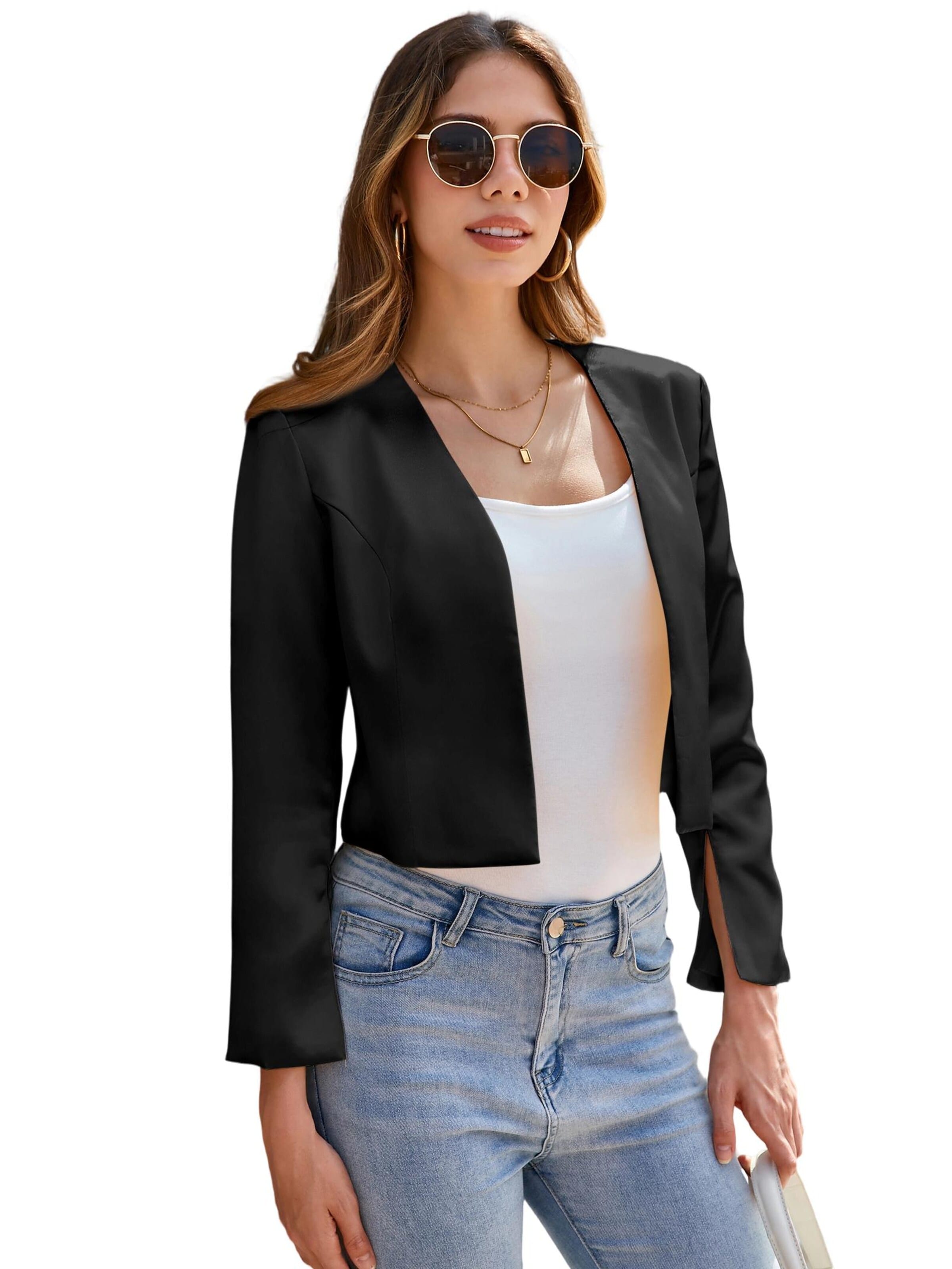 Yesfashion Marynarka w kolorze czarny