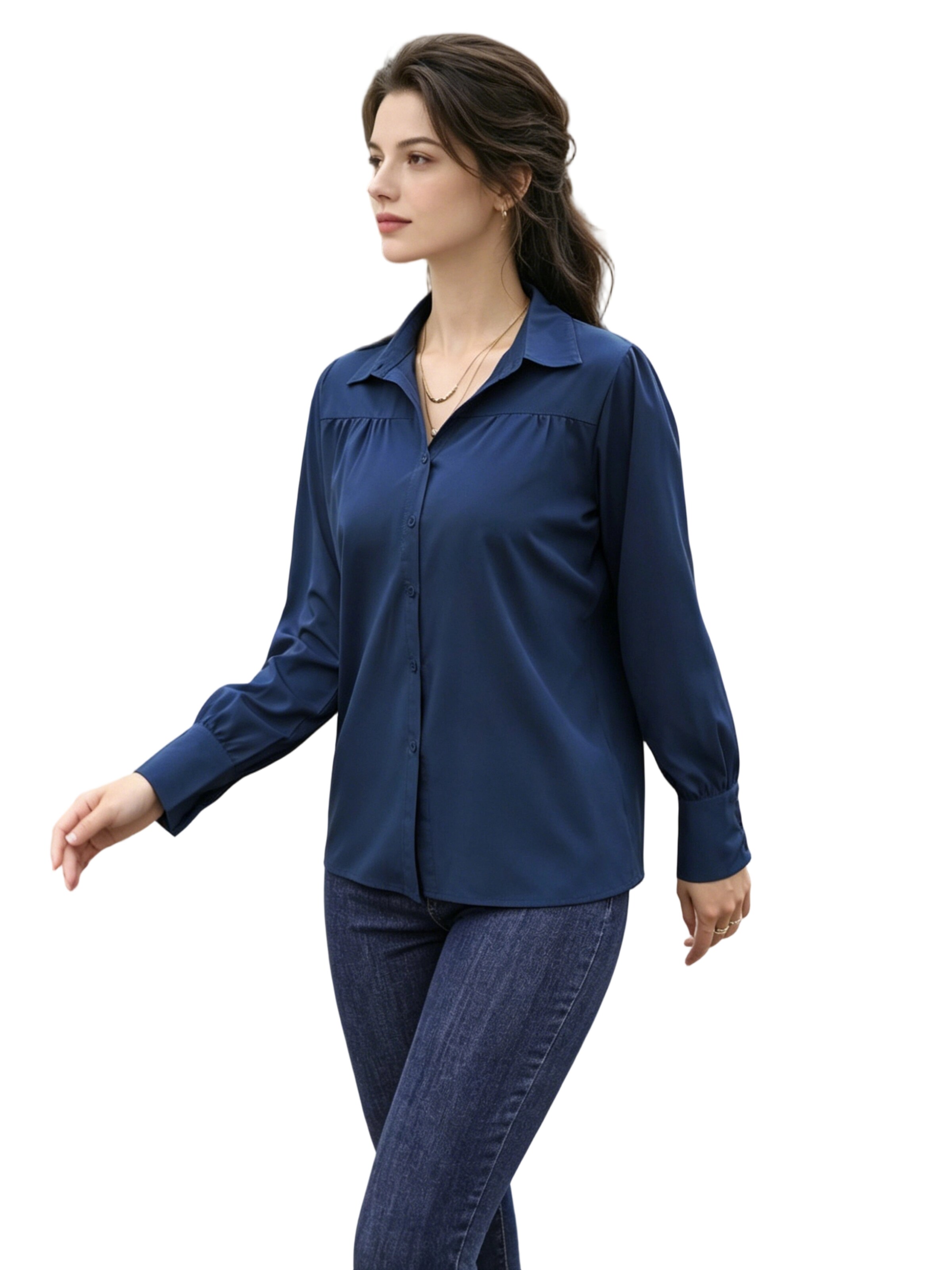 Yesfashion Bluse‌‌‌‌‌‌‌‌‌ in Blau
