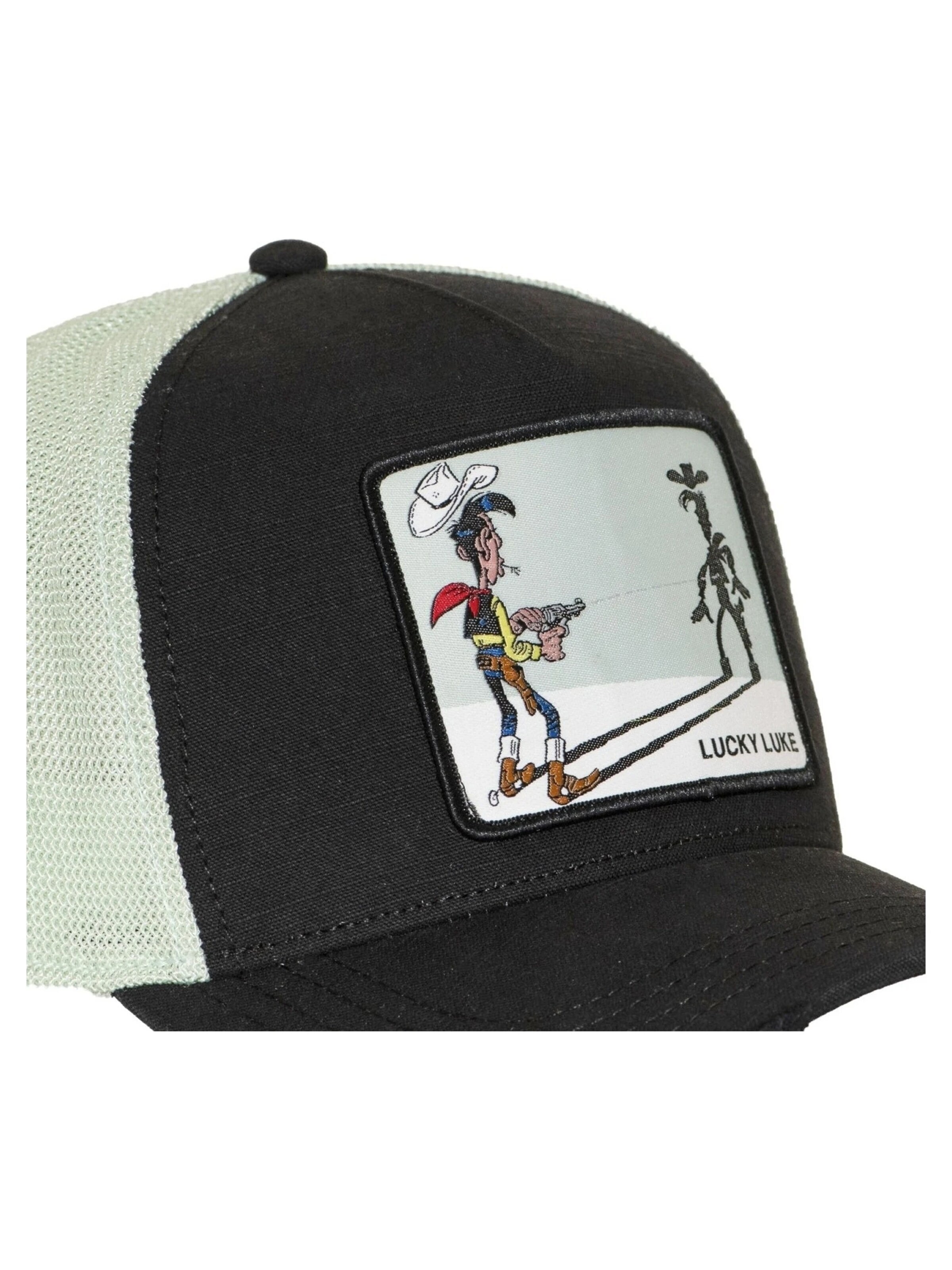 Capslab - Gorra 'Gorra capslab negra lucky luke canvas trucker cap' en negro