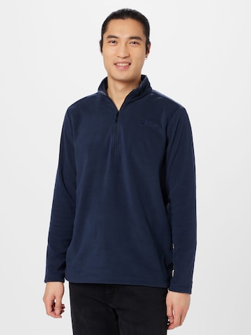 JACK WOLFSKIN Sports sweater 'Taunus' in Blue: front
