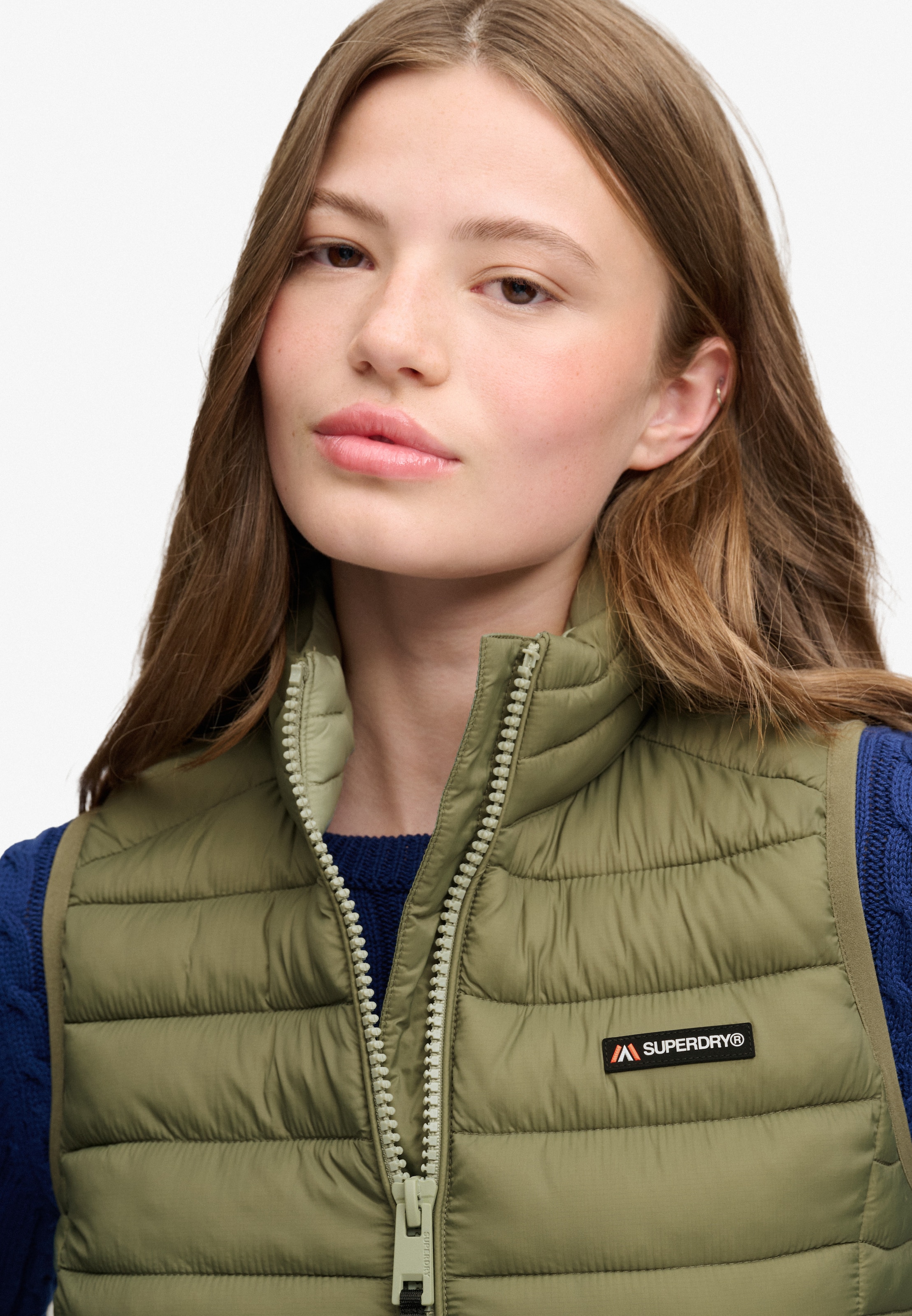 Superdry & Co Bodywarmer 'Fuji Lite' in Groen