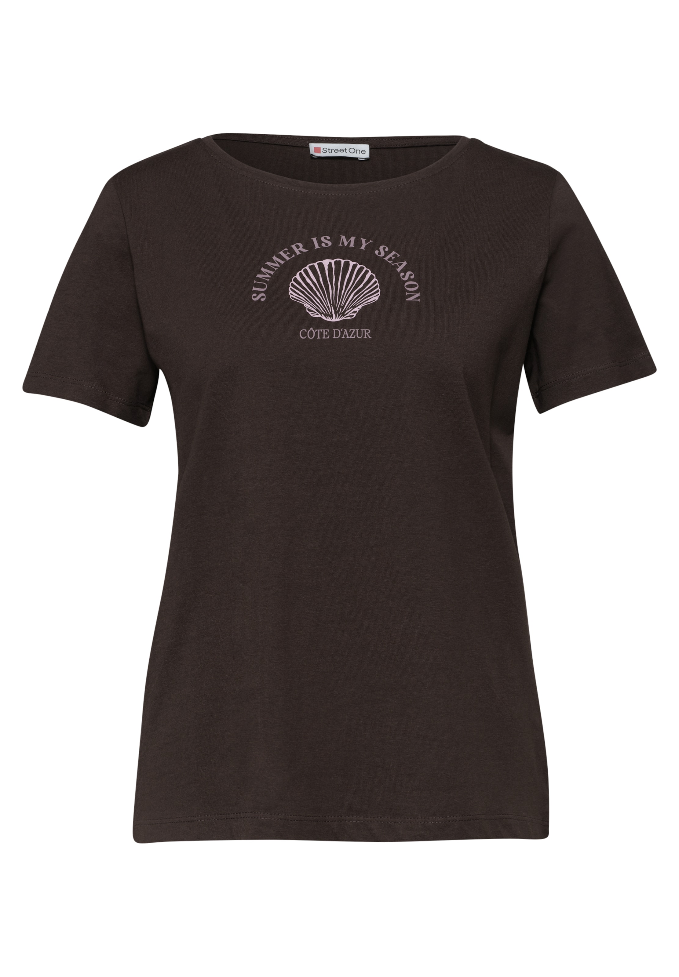 STREET ONE Shirt in Brown: front