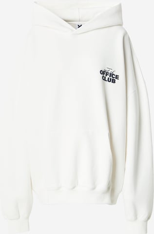 Karo KauerSweater majica 'Office Club' - bijela boja: prednji dio
