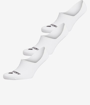Superdry Ankle Socks in White: front